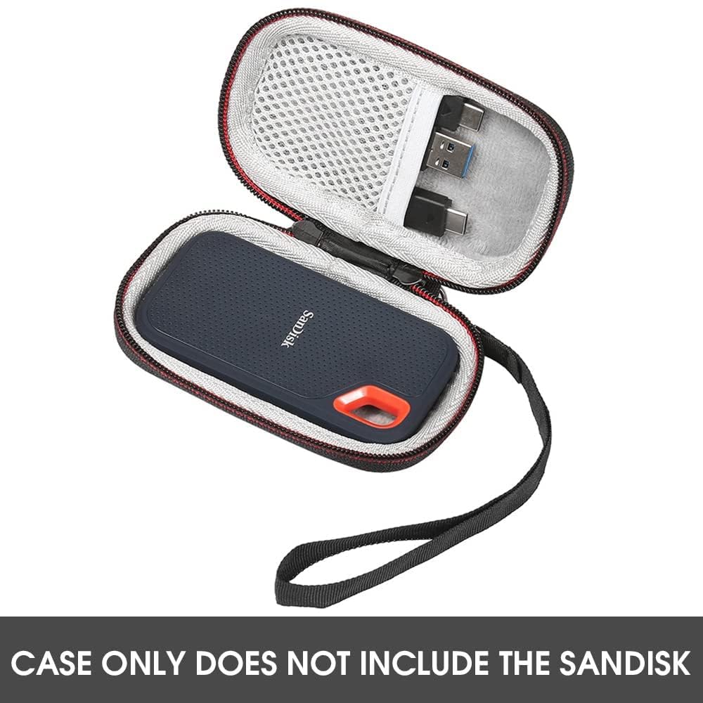 ZORBES Hard Drive Storage Bag for SanDisk 500GB/ 250GB/ 1TB/ 2TB/ 4TB Portable SSD- SDSSDE61/ SDSSDE60-Black ZORBES Hard Drive Storage Bag for SanDisk 500GB/ 250GB/ 1TB/ 2TB/ 4TB Portable SSD- SDSSDE61/ SDSSDE60-Black